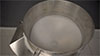Vaglio sieve for spreadable creams and anhydrous pastes